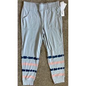 NWT Jessica Simpson Ryland Jogger Women Pants Size L Color Gray Earth Print